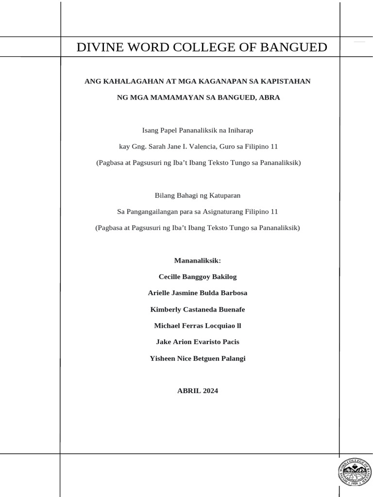 Pagbasa Group 5 1 Pdf