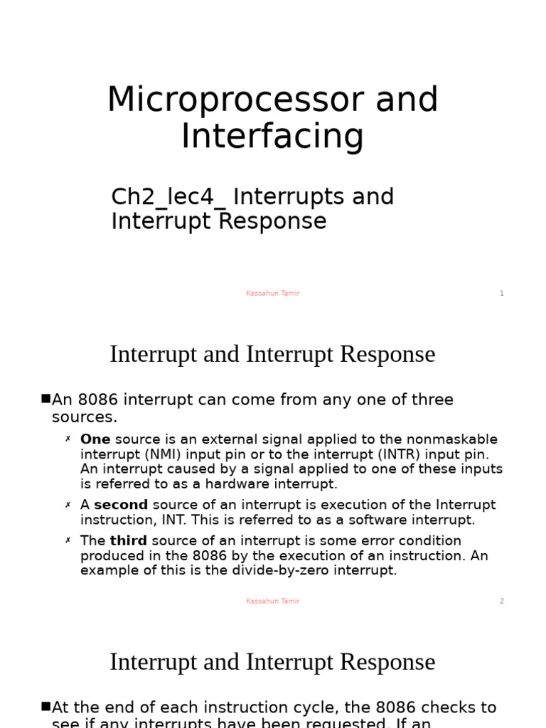 Ch2 Lec4 Interfacing Peripherals 3 Int | PDF | Pointer (Computer ...