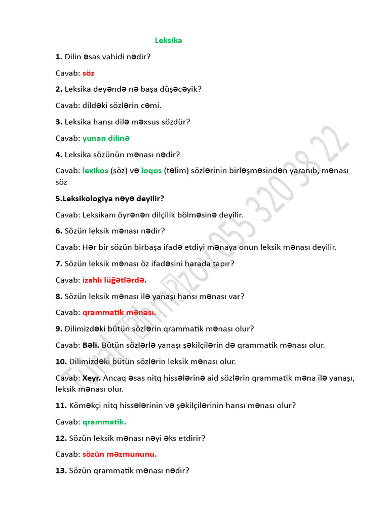 Leksika-1 | PDF