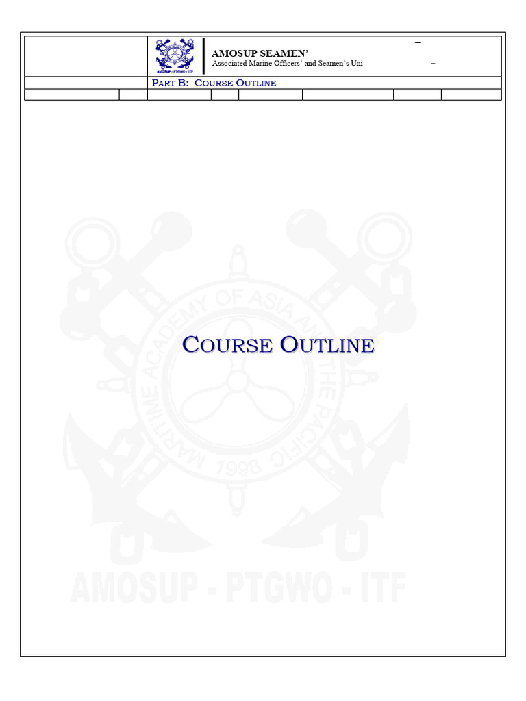 1.MLCD F1 - Part B - Course Outline | PDF | Ships | Simulation