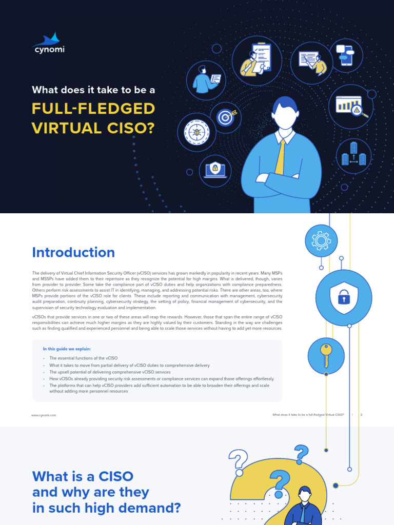 Essentials of Full-Fledged vCISO Services | PDF | Security | Computer ...