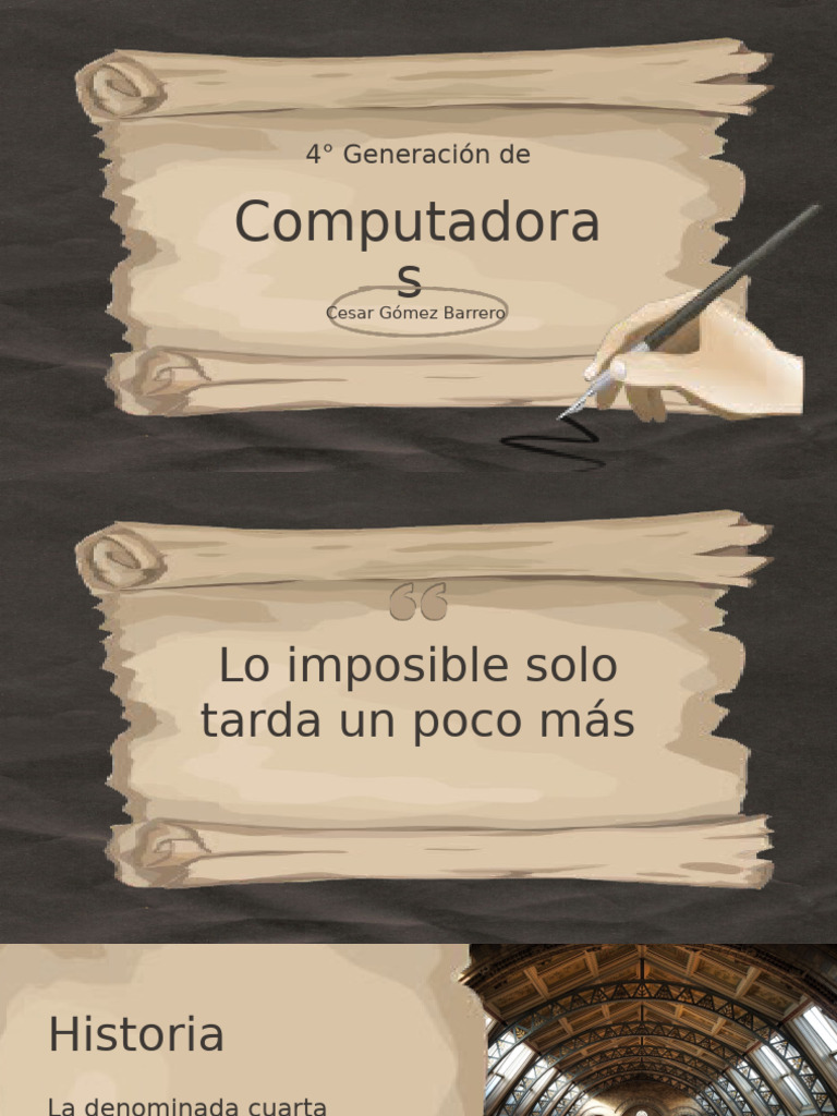 Copia de Presentación de Historia Proyecto Trabajo Papel Antiguo ...