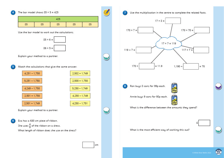 Y6 Autumn Block 2 WO17 Reason From Known Facts 2022 | PDF