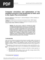Ostwald Process for Nitric Acid Production | PDF | Nitric Acid | Nitrogen