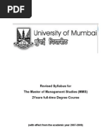 MMS Revised Syllabus New