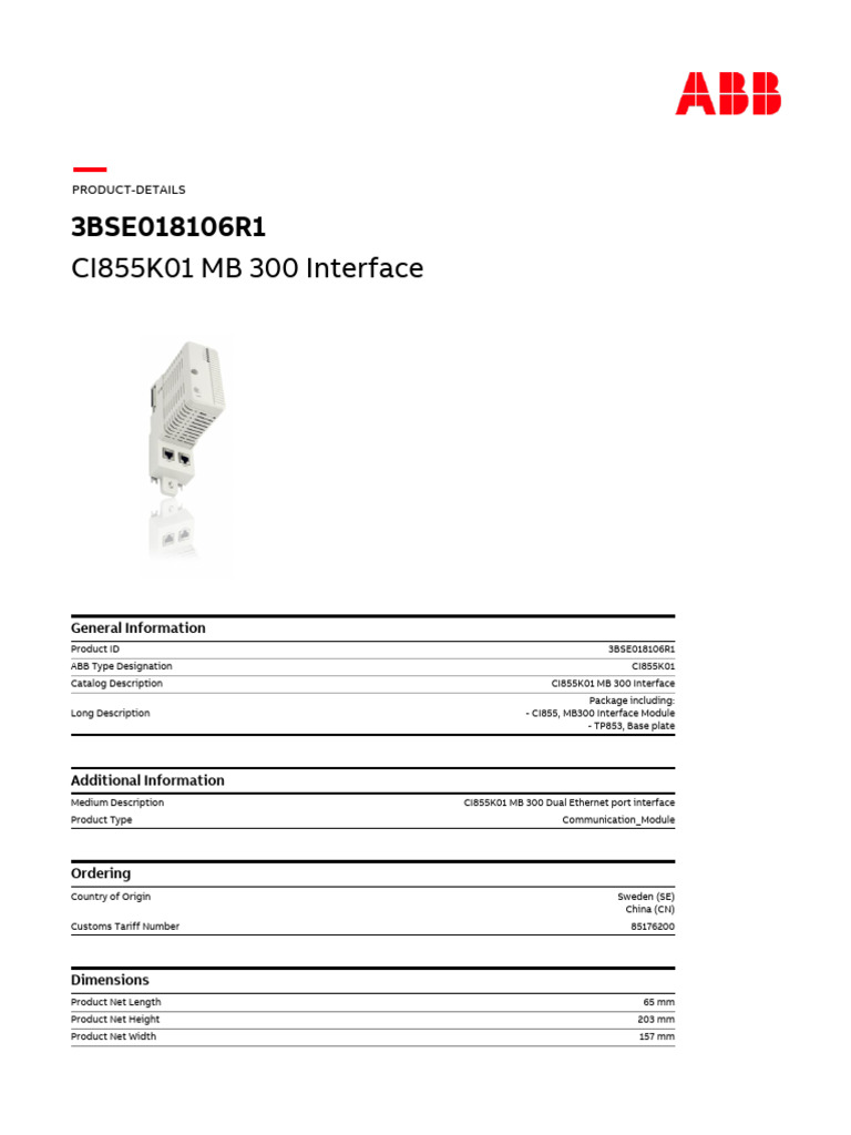 CI855K01 MB 300 Interface Overview | PDF | Computer Science | Computer ...