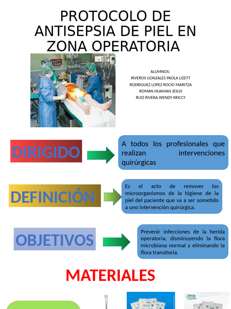 Antisepsia Preoperatoria de Piel | PDF | Especialidades Medicas