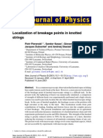 Piotr Pieranski, Sandor Kasas, Giovanni Dietler, Jacques Dubochet and Andrzej Stasiak- Localization of breakage points in knotted strings