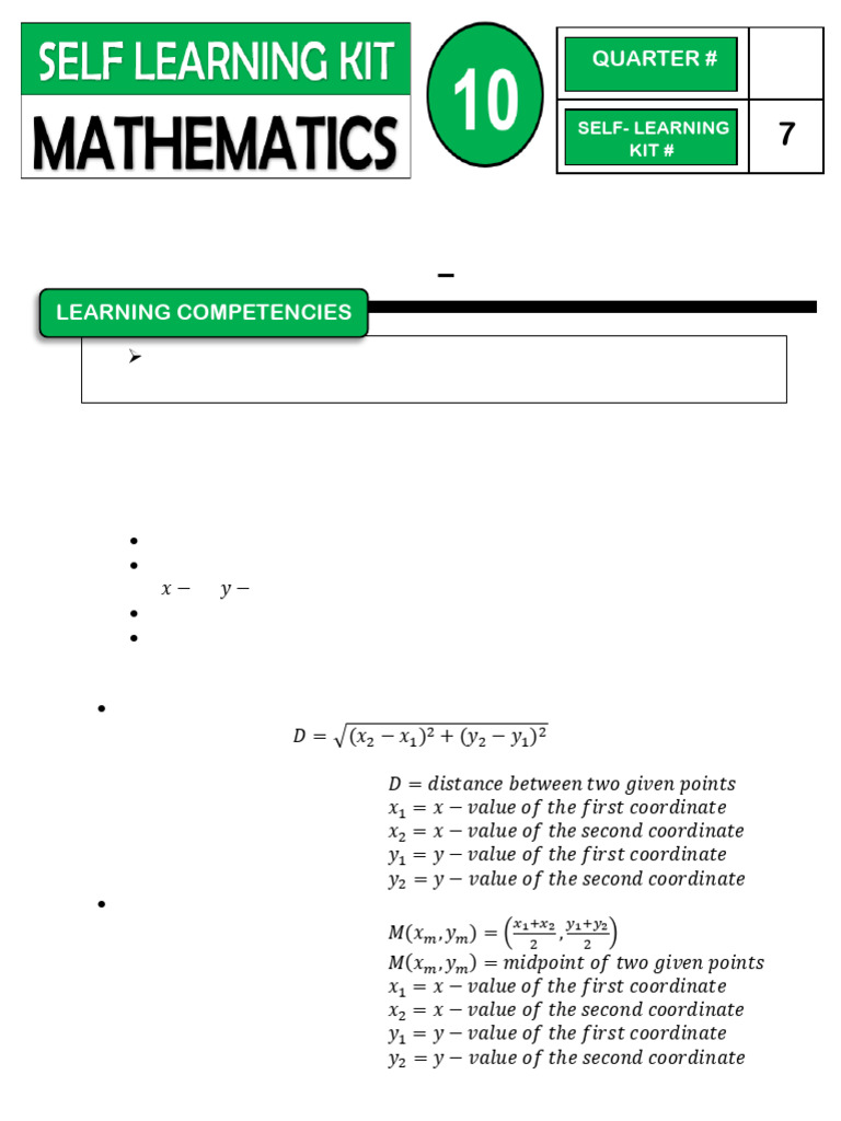 Coordinate Geometry Proofs Explained | PDF | Circle | Equations
