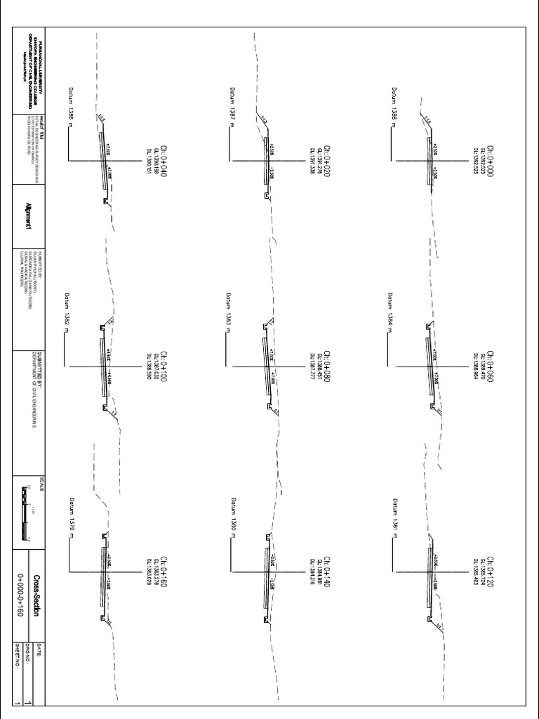 Cross Section | PDF | Engineering | Civil Engineering