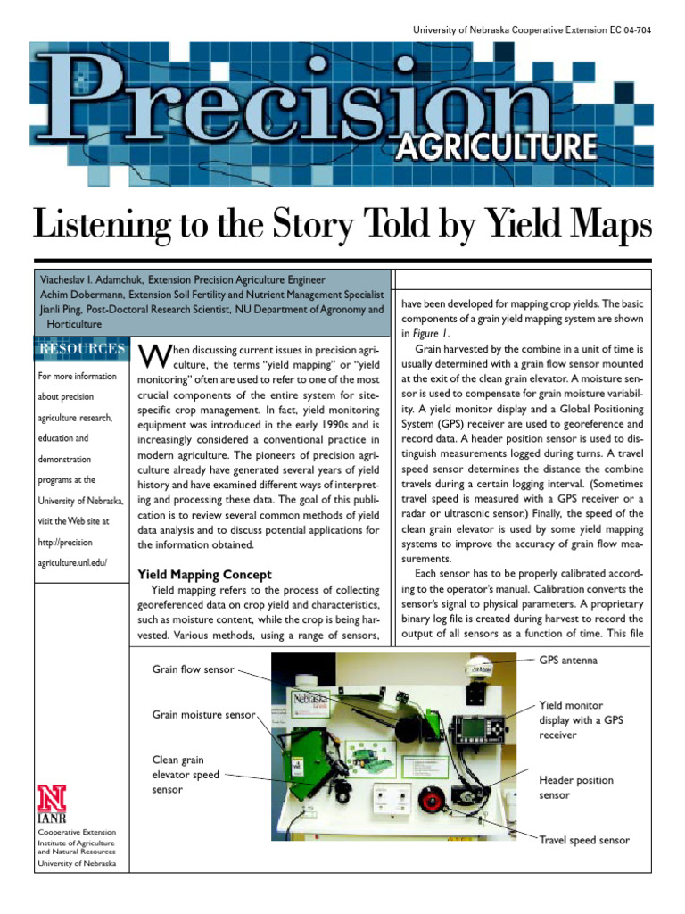 Yield Mapping in Precision Agriculture | PDF | Coefficient Of Variation ...