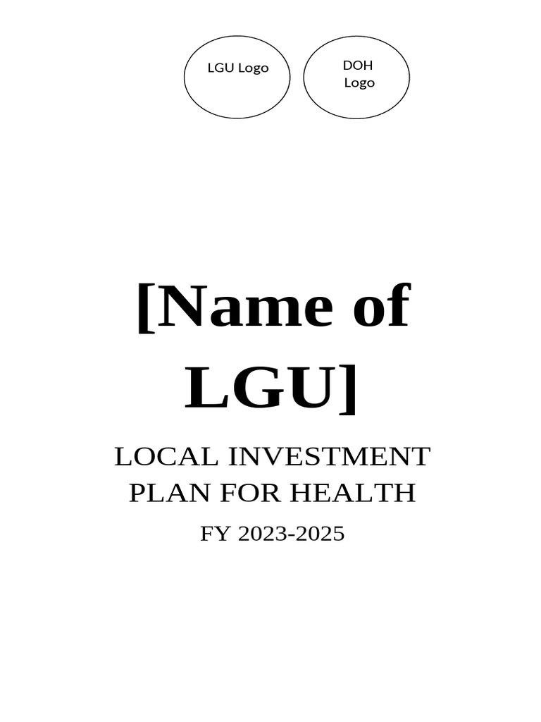 Local Investment Plan for Health 2023-2025 | PDF | Monitoring And ...