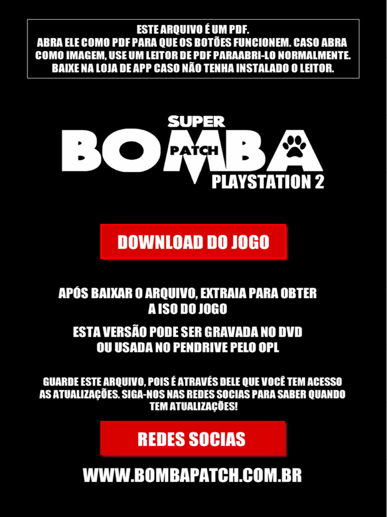 PS2-Super Bomba Patch 2025 | PDF