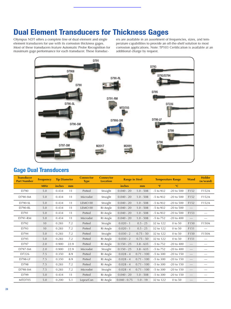 Olympus d794 Specifications Spec Sheet Op11 | PDF | Electrical Engineering