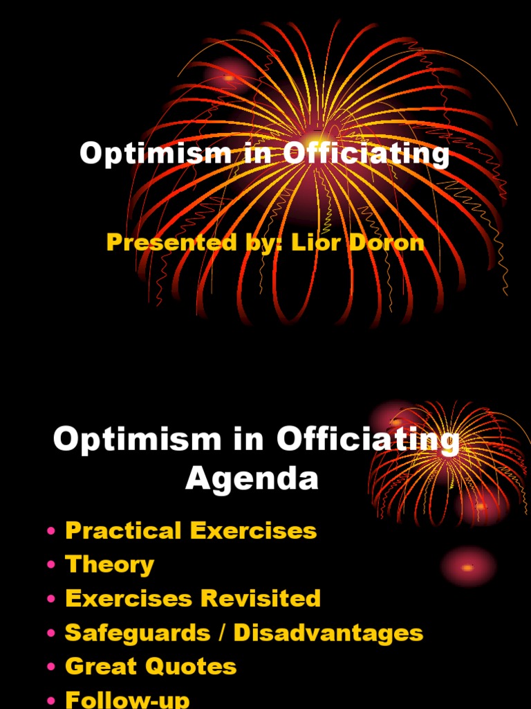 Optimism For Concordia Ref Online | PDF | Optimism | Action (Philosophy)
