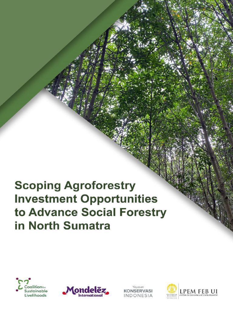 Scoping Agroforestry Investment Opportunities Opt PDF Natural