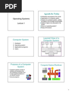 Operating Systems: Computer System Layered View of A Computer System