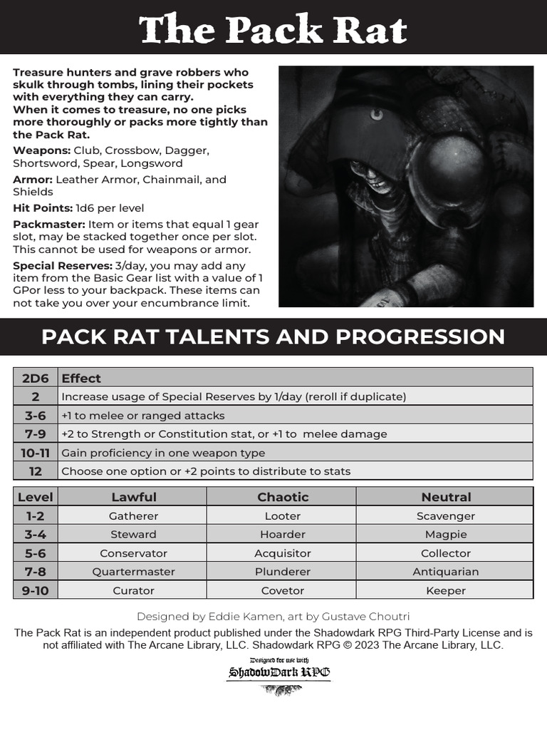 Pack Rat | PDF