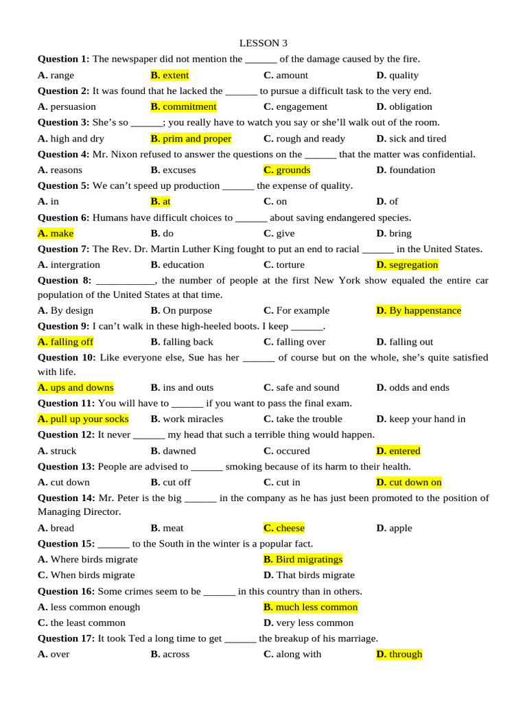 Lesson 3 Sent | PDF