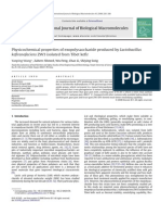 2008 - Physicochemical Properties of Exopolysaccharide Produced by Lac to Bacillus Kefiranofaciens ZW3 Isolated From Tibet Kefir