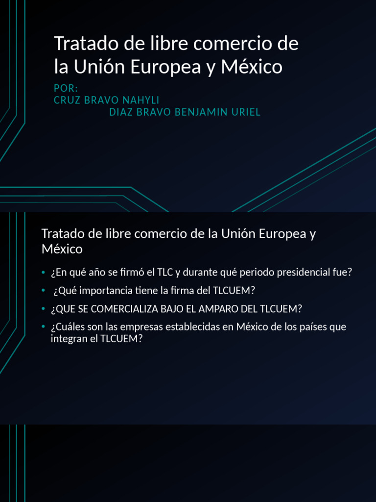Tratado de libre comercio de la Unión Europea (1) | PDF