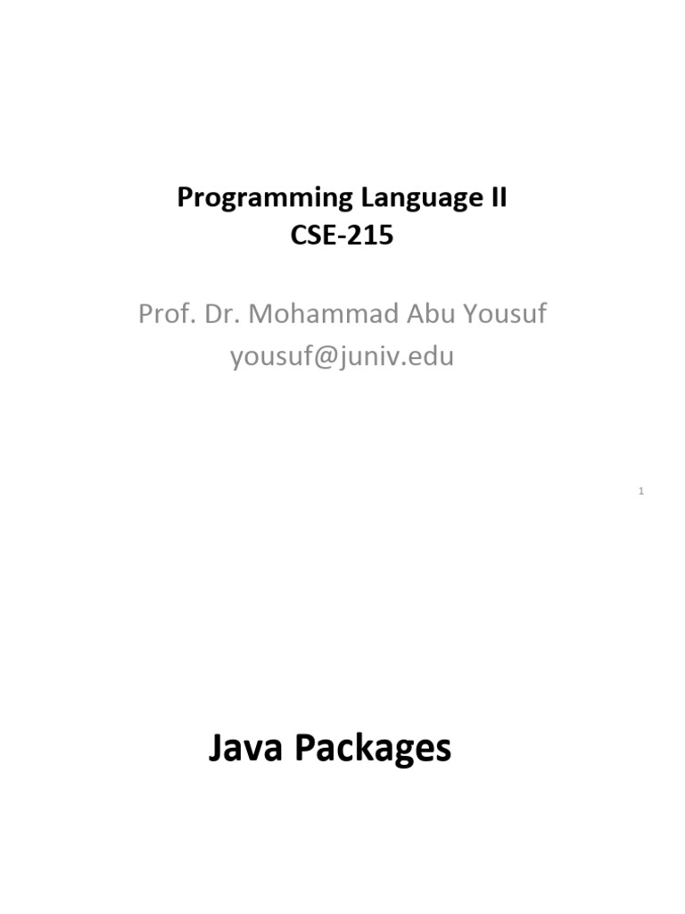 Java Notes and Slides | PDF