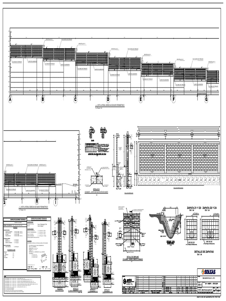 Planos de Estructuras-Perfil Derecho | PDF