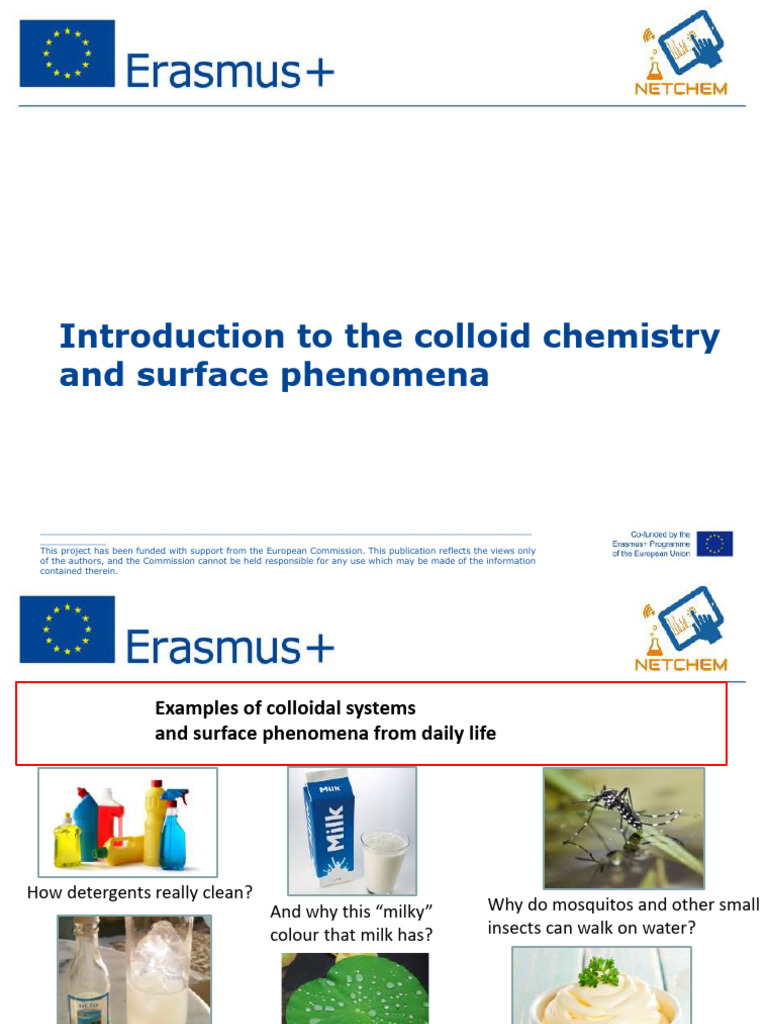 Introduction To The Colloid Chemistry and Surface Phenomena | PDF ...