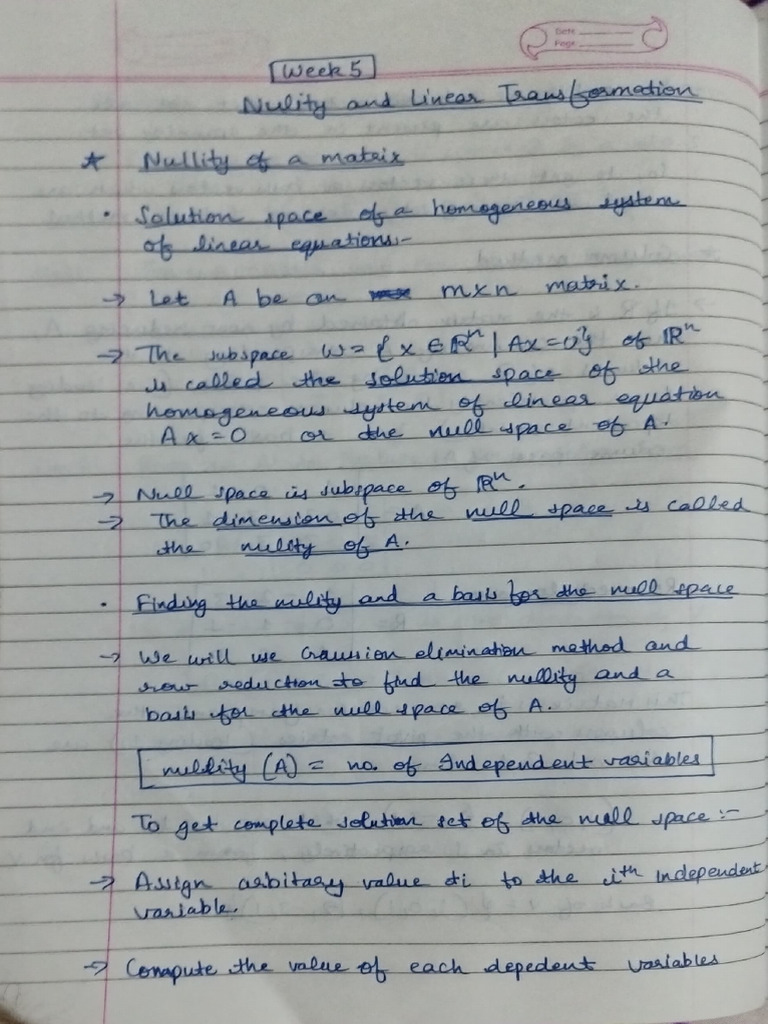 Maths 2 - Week 5 | PDF