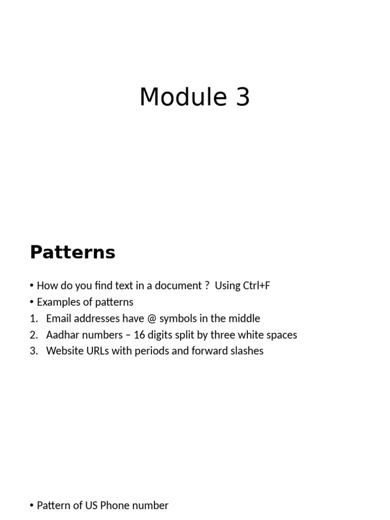 Module 3 | PDF