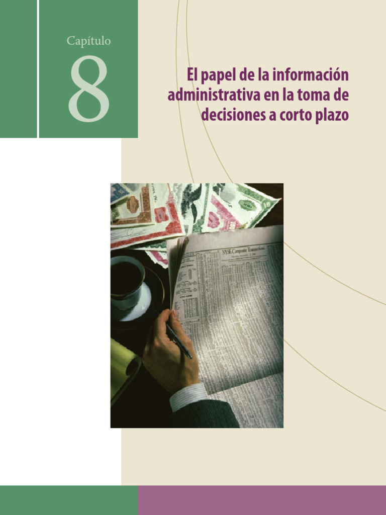 Contabilidad Administrativa 6 | PDF | Toma de decisiones | Negocios