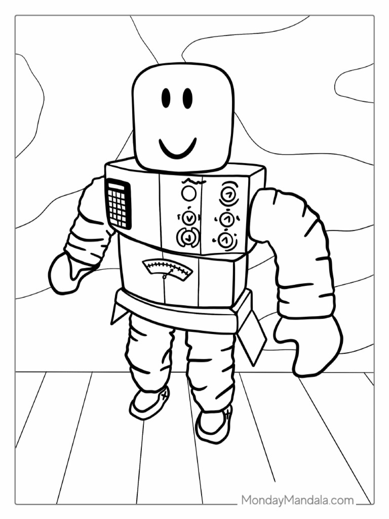 MR Robot Roblox To Color | PDF