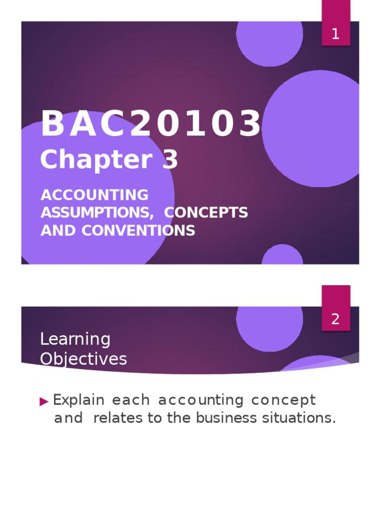 3.accounting Concept and Principles | PDF