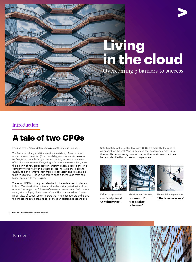 Accenture Living in The Cloud | PDF