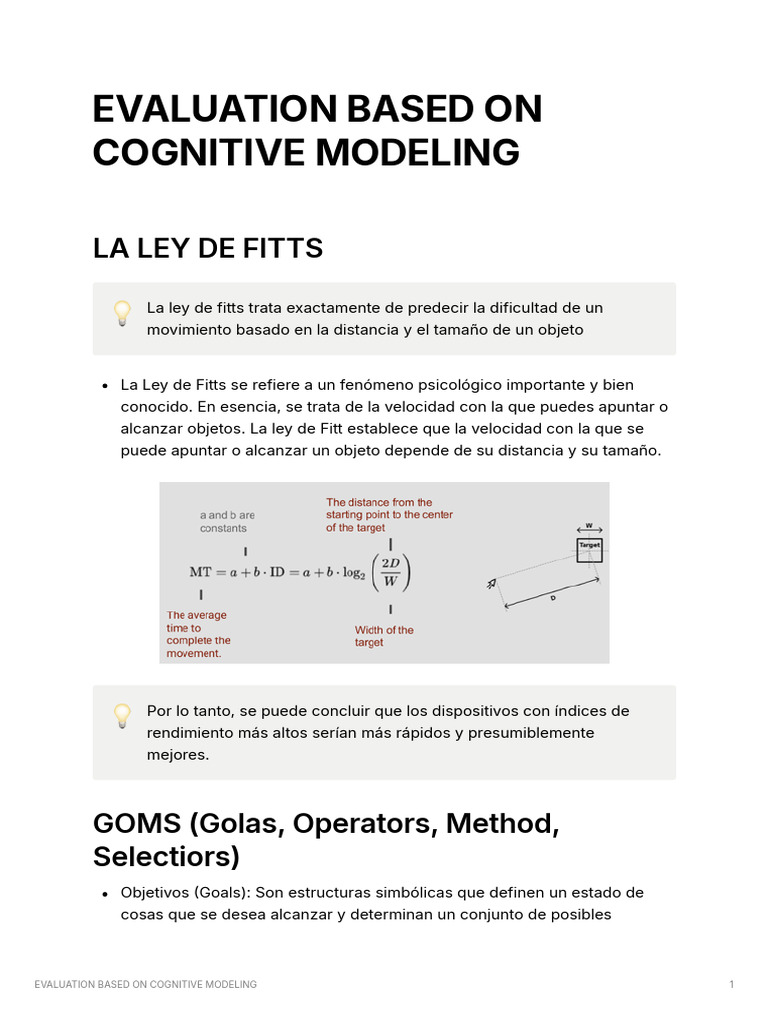 Evaluation Based On Cognitive Modeling | PDF
