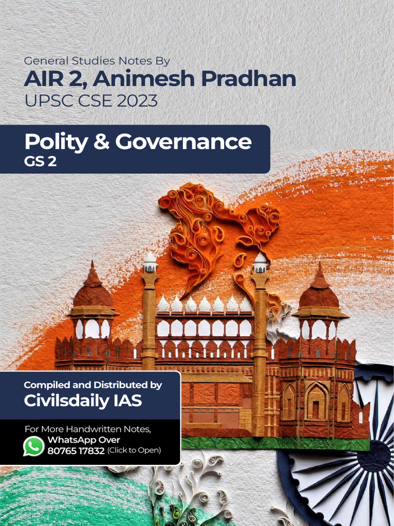 Polity&Gov - AIR2 Handwritten Notes | PDF
