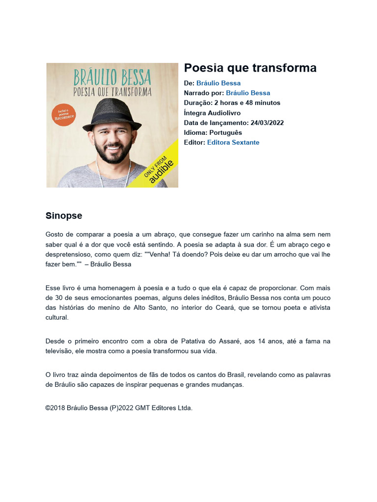 Poesia que transforma pdf