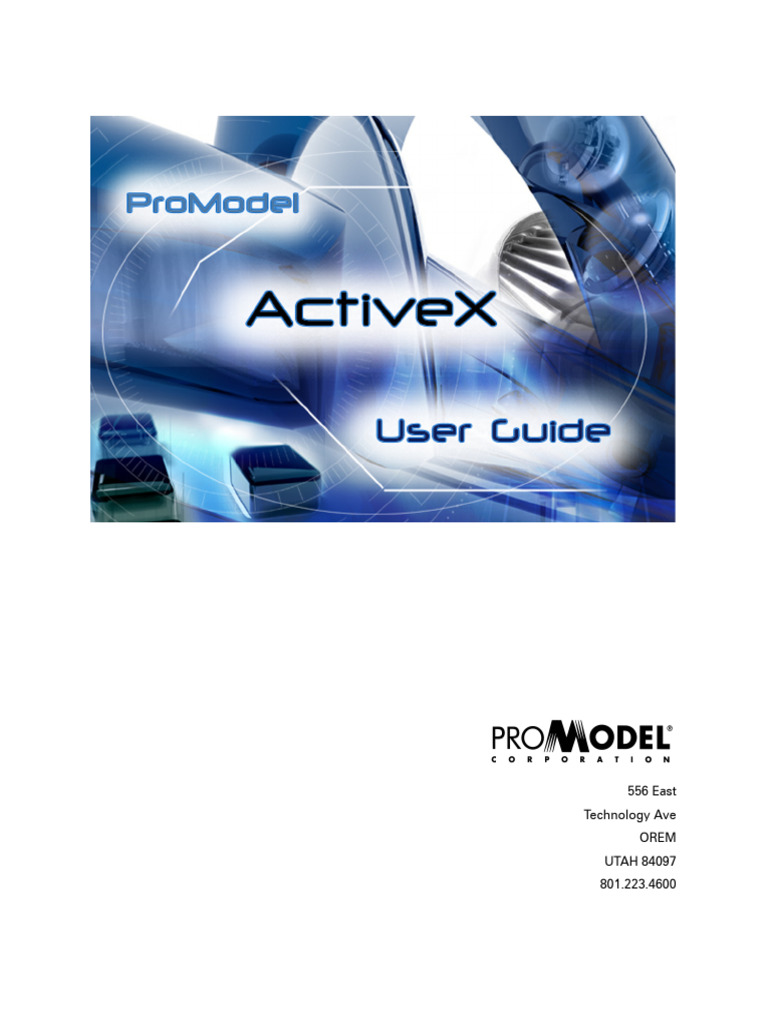 ProModel ActiveX Capabilities Guide | PDF | Parameter (Computer ...