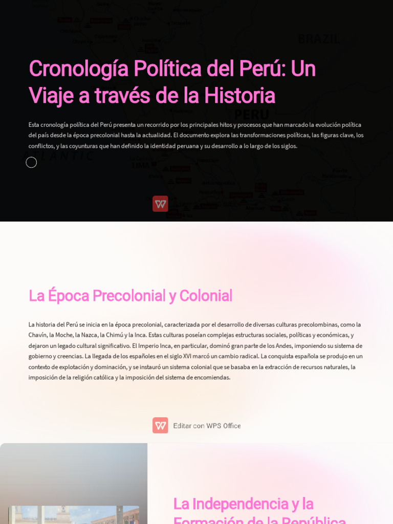 Cronologia Politica Del Peru Un Viaje a Traves de La Historia | PDF
