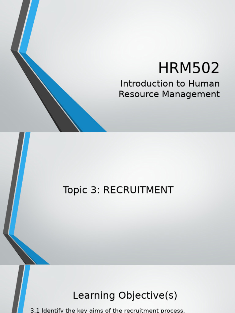 Lecture - Topic 3 | PDF