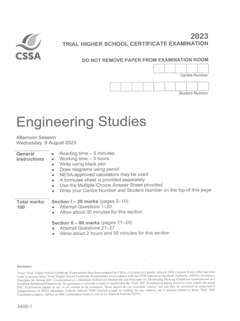 Cssa Trial Es 2023 | PDF