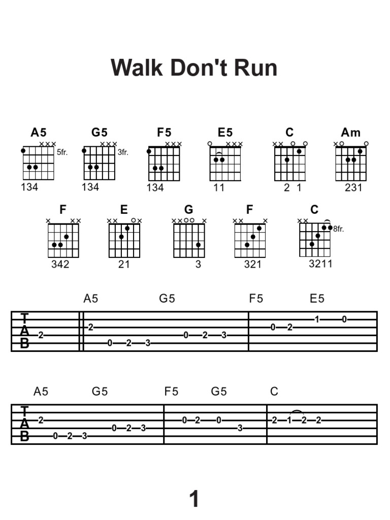 Walk Dont Run | PDF