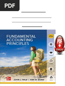 Test Bank For Fundamental Accounting Principles 25th Edition by John Wild and Ken Shaw Kermit Larson
