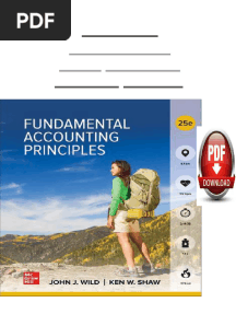 Solution Manual For Fundamental Accounting Principles 25th Edition by John Wild and Ken Shaw