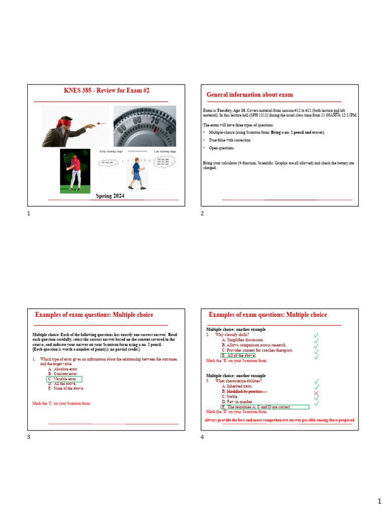 KNES385 Review Exam 2 | PDF