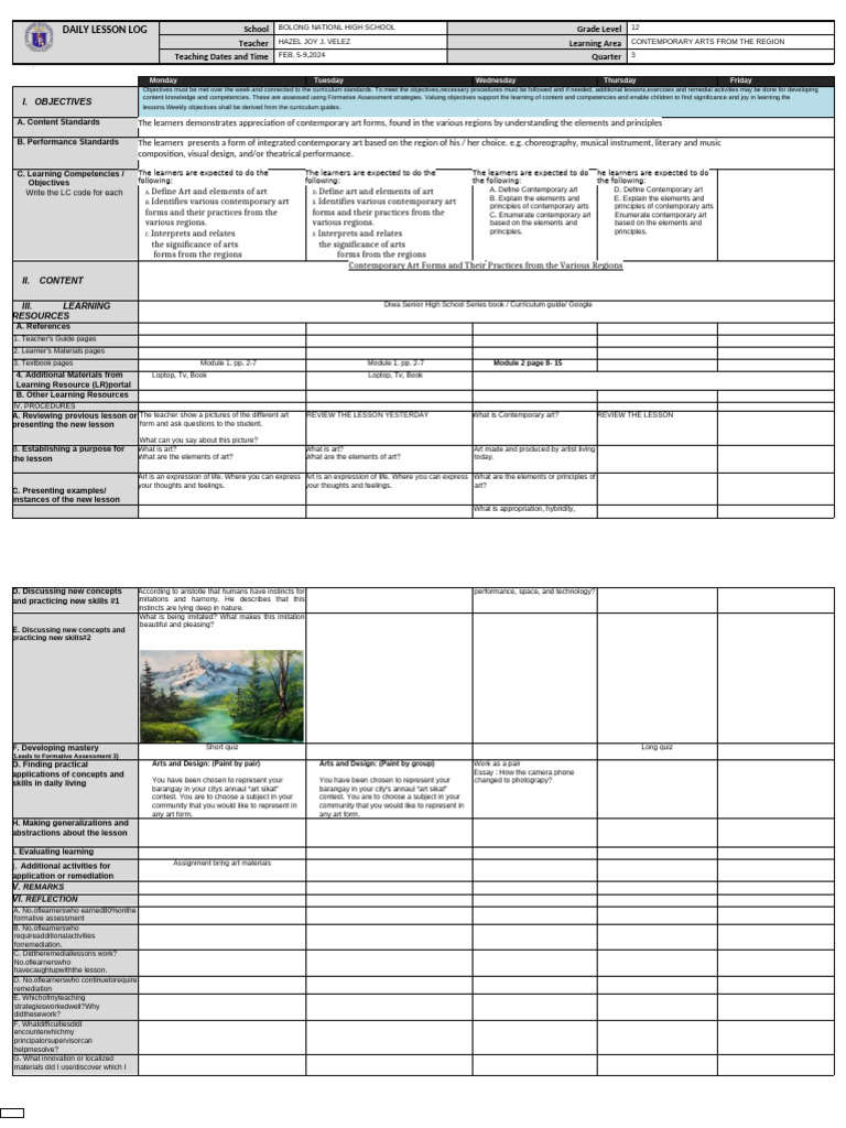DLL Cpar Feb. 5-9 | PDF