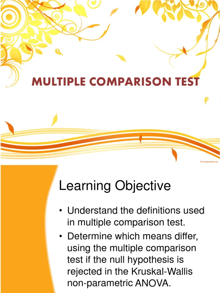 Multiple Comparison Test | PDF | Multiple Comparisons Problem | Childbirth