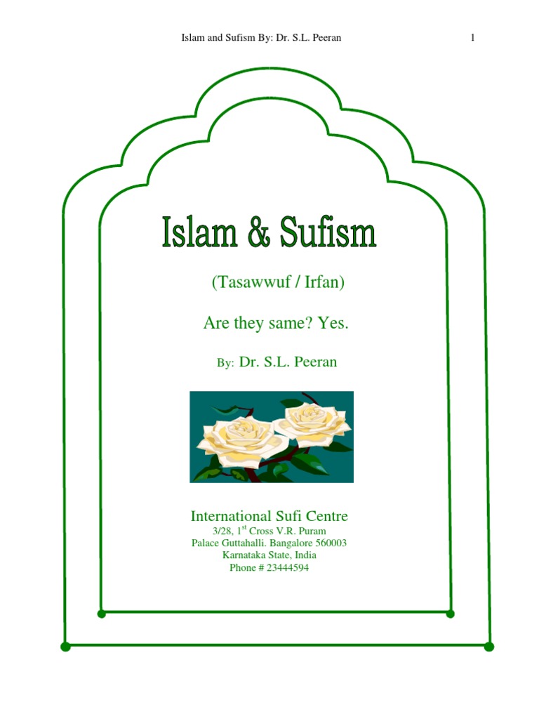 Peeran Islam And Sufism Final1 Sufism Tawhid