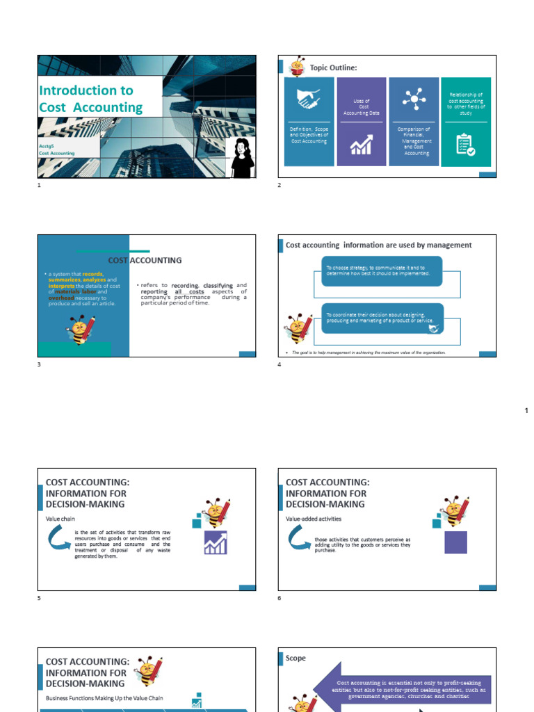 Introduction To Cost Accounting - MMC Slides | PDF