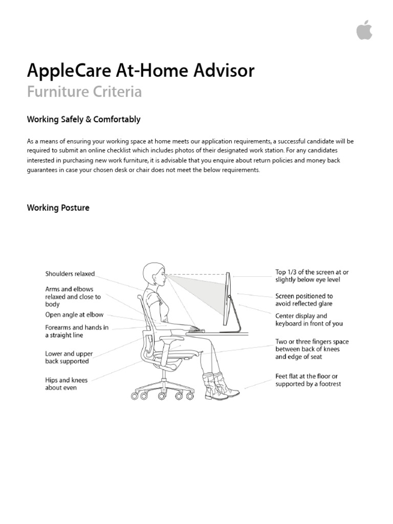 View of AHA Furniture Criteria Form (Ireland) | PDF
